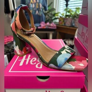 Corkys Flower Block Heel Sandals- NWT